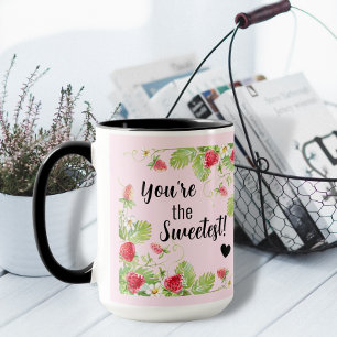Caneca Combo Morango Você é o Mais Doce