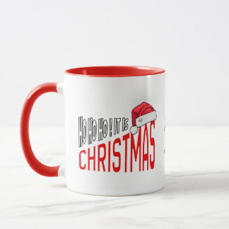 Caneca Combo Mug 11oz : It's Christmas (red)