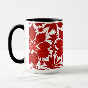 Caneca Combo Mug 15 oz - Folhas e Padrões da Natureza