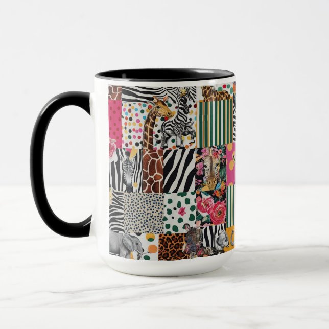 Caneca Combo Mug 15 oz - Impressão Safari Colorida (Esquerda)