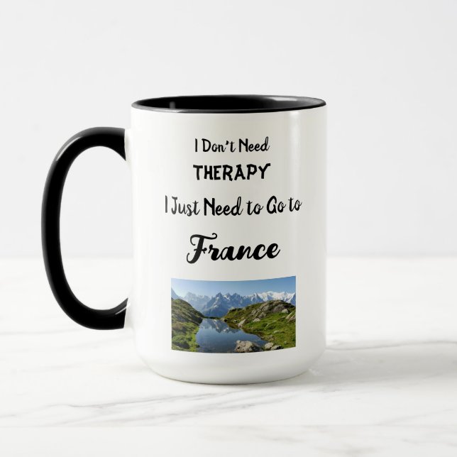 Caneca Combo Mug, 15 oz Não preciso de terapia (Esquerda)