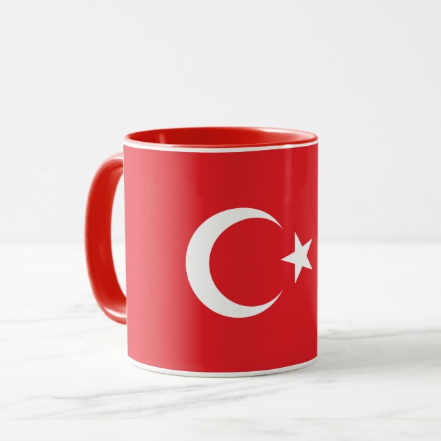 Caneca Combo Mug, Bandeira Da Turquia (Frente Esquerda)