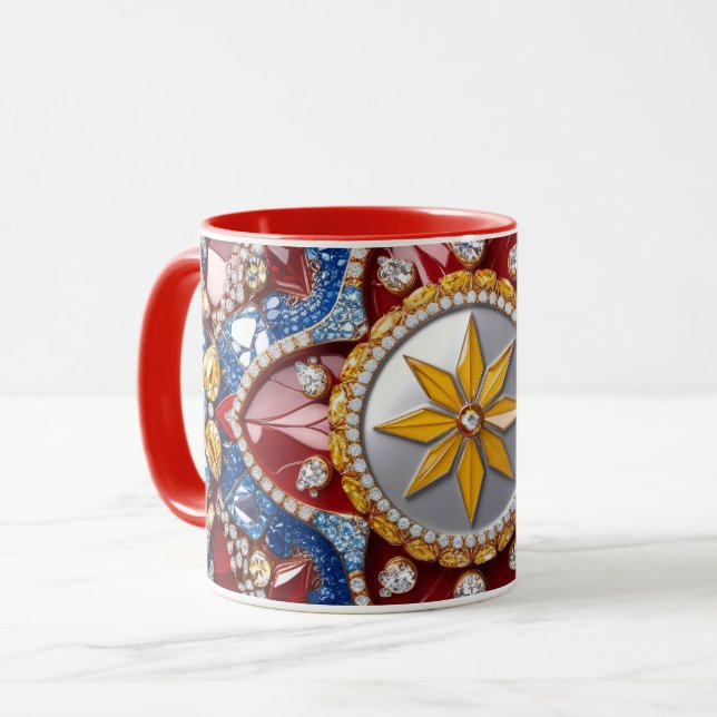Caneca Combo Mug com cores colombianas (Frente Esquerda)