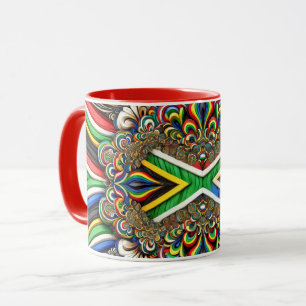 Caneca Combo Mug com cores sul africanas