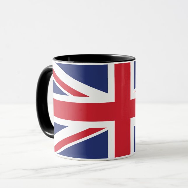 Caneca Combo Mug De Bandeira Do Reino Unido (Frente Esquerda)