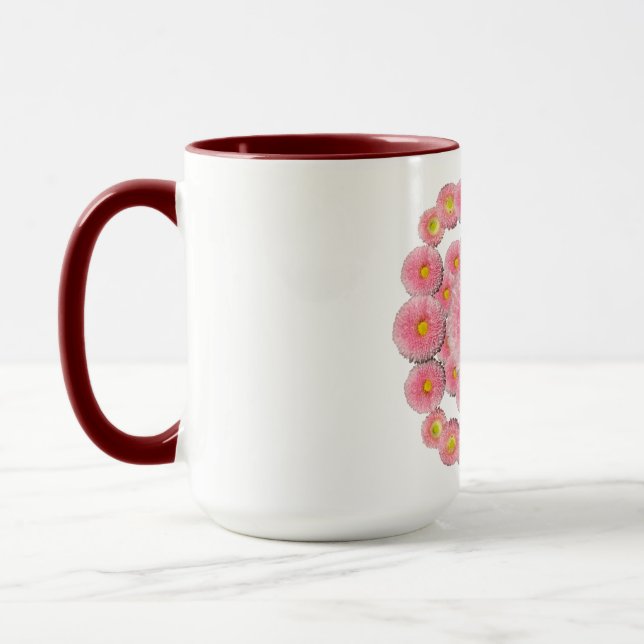 Caneca Combo Mug de Daisies Rosa (Esquerda)