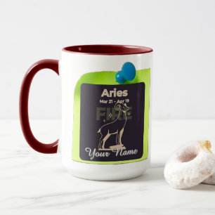 Caneca Combo Mug M01 #PinnedMyZodiac! Aries