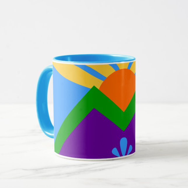 Caneca Combo Mug Patriótico com bandeira dos Primaveras d (Frente Esquerda)