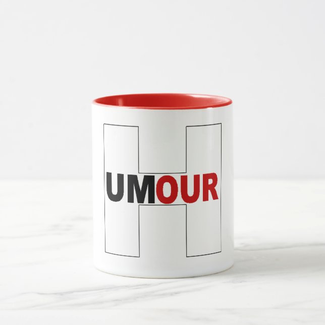 Caneca Combo mug rouge HUMOUR  (Centro)