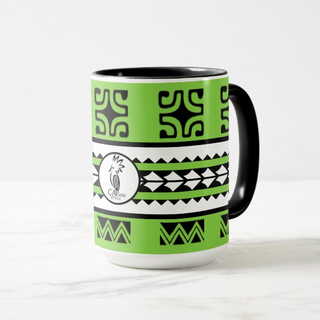 Caneca Combo mug Tribal Ethnic 44,3 ml (Frente Esquerda)