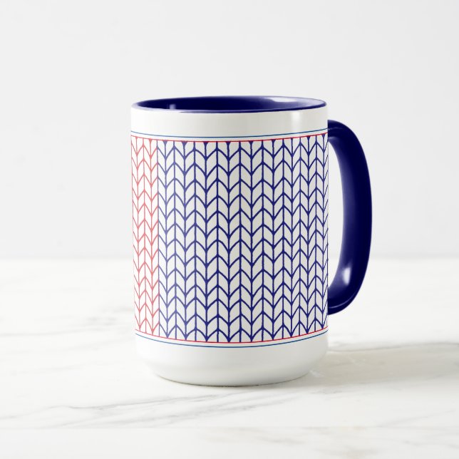 CANECA COMBO NAVY ALTA AMERICAN KNIT (Frente Esquerda)