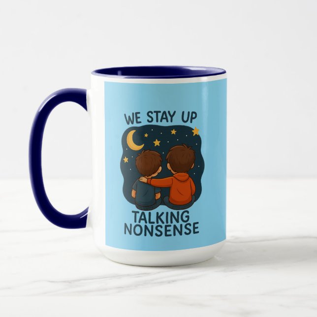 Caneca Combo Noite Estrelada de Amizade Fofa (Esquerda)