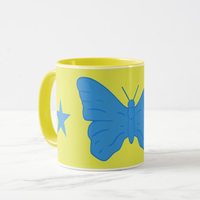 Caneca Combo Patriótica com a bandeira de Bady Bas (Frente Esquerda)