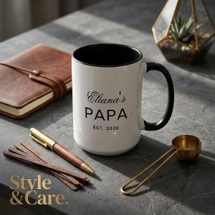 Caneca Combo Personalizada do Papai com Texto Pers