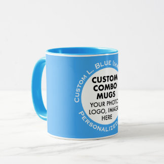 Caneca Combo personalizado de foto com texto em moldura r