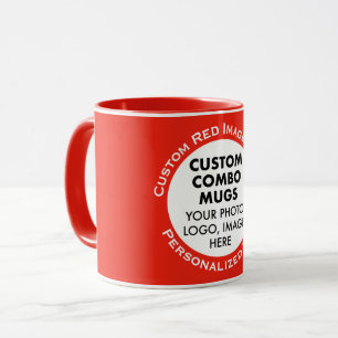 Caneca Combo personalizado de foto + texto em moldura ver