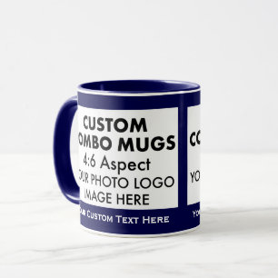 Caneca Combo Personalizado Moldura para Foto 4:6 Paisagem