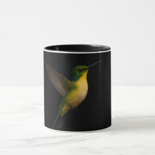 Caneca Combo Preta 4 Luxe com Beija-flor em Voo