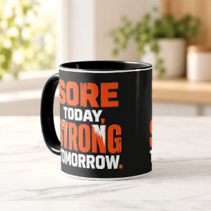 Caneca Combo Preta Dor Hoje Força Amanhã