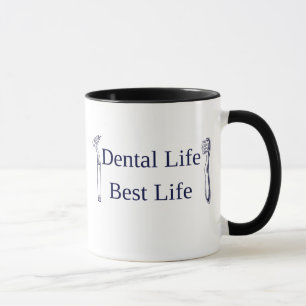 Caneca Combo Preto Dental Life Best Life