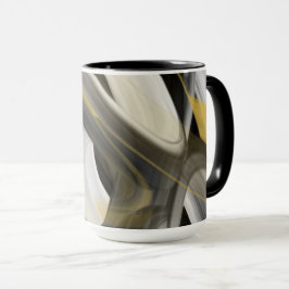 Caneca Combo Tendência Abstrata Decoração de Inter