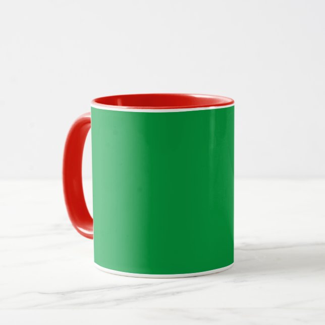 Caneca Combo Verde e Vermelho com Cores (Frente Esquerda)