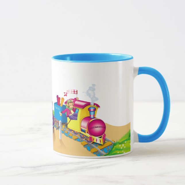 Caneca comboio e carro (Direita)