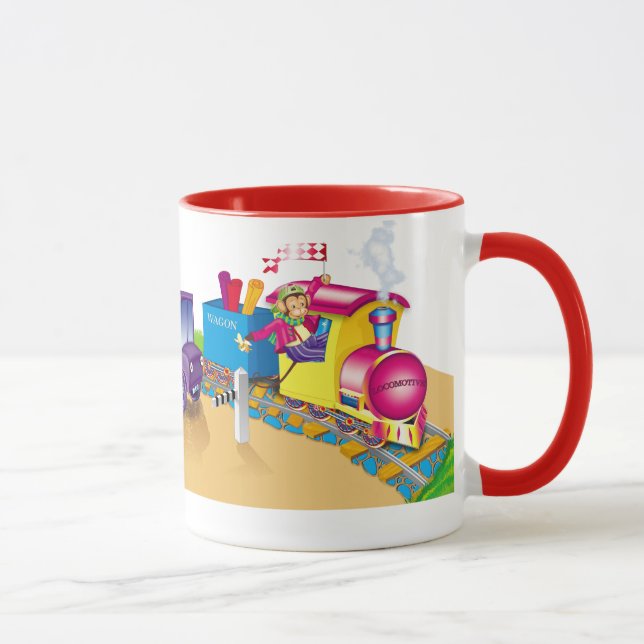 Caneca comboio e carro (Direita)