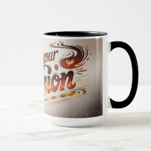 Caneca Combustível para a sua paixão - Inspirada na Chama