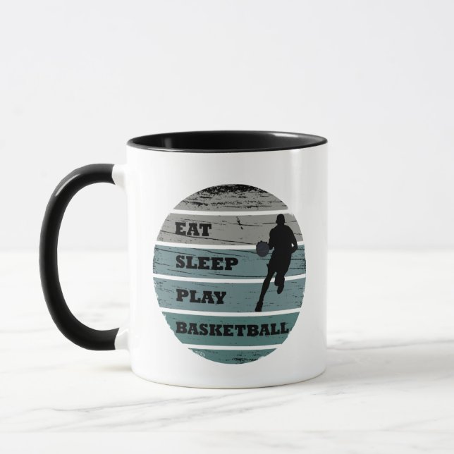 Caneca Come sono joga basquete retro (Esquerda)