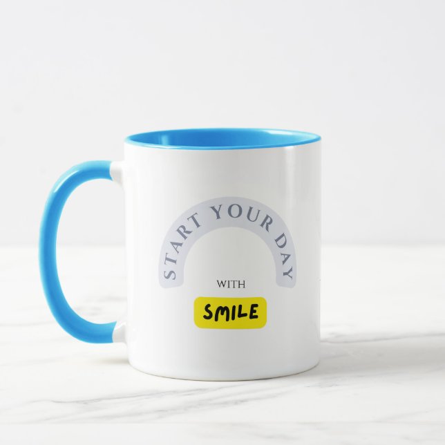 Caneca Começar o Dia com Sorriso - Boa Palavra Mug (Esquerda)