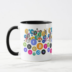Caneca "Comece seu dia com cores criptográficas!"