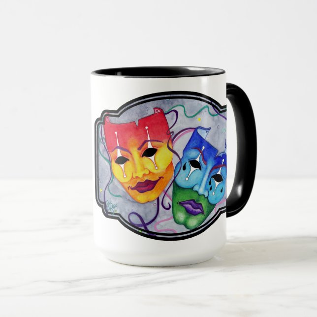 Caneca Comédia e Tragédia (Frente Esquerda)