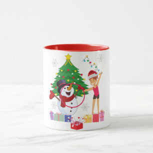 Caneca Comemoração de Natal da ginástica Rítmica