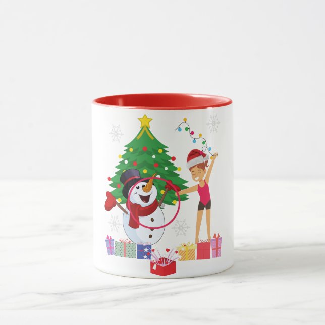 Caneca Comemoração de Natal da ginástica Rítmica (Centro)