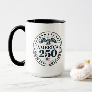 Caneca Comemoração Oficial do 250º Aniversário da América