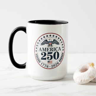 Caneca Comemoração Oficial do 250º Aniversário da América