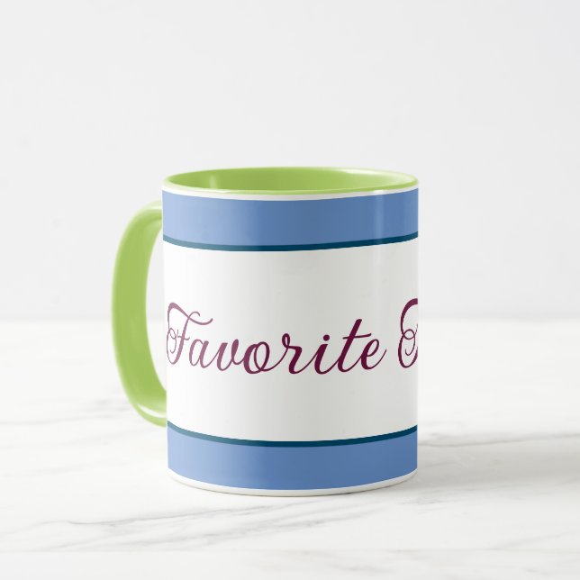 Caneca Comemorações diárias de professores favoritos (Frente Esquerda)