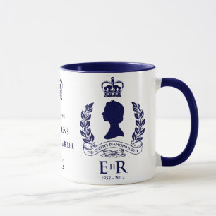 Caneca comemorativa do jubileu de diamante
