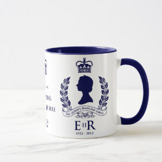 Caneca comemorativa do jubileu de diamante