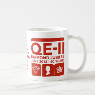 Caneca comemorativa do jubileu de diamante
