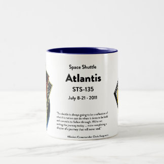 Caneca comemorativa do vaivém espacial