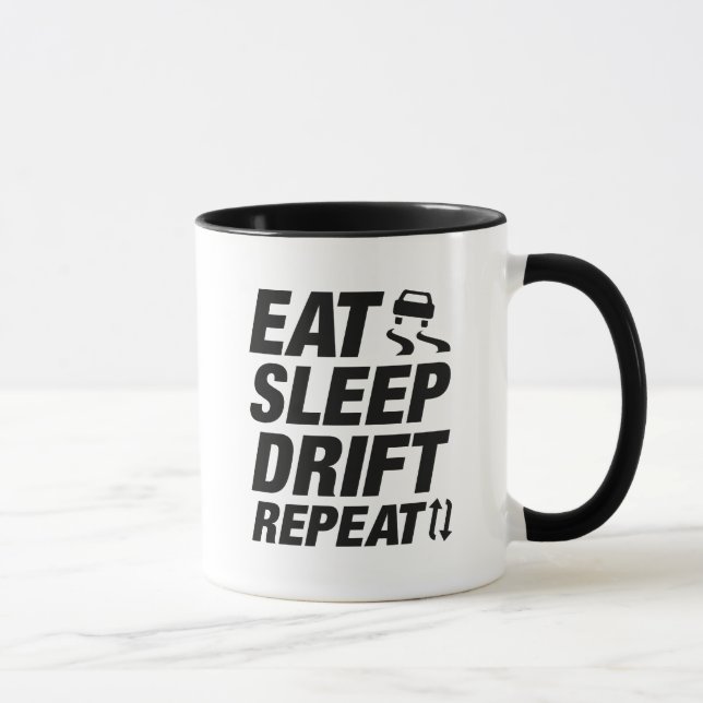 Caneca Comer Dormir Derrapar Repetir (Direita)
