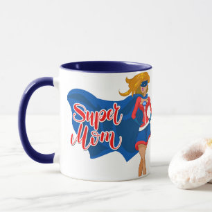 Caneca Comic Pop Art Super Mãe com Capa