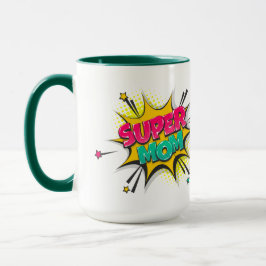 Caneca Comic Pop Art Super Mãe Mug