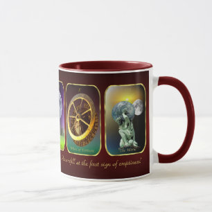 Caneca cómico dos cartões de Tarot