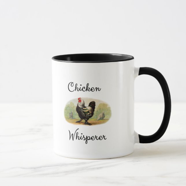 Caneca Cómico engraçado do galo da antiguidade do (Direita)