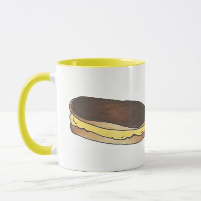 Caneca Comida de Eclair para Baía de Chocolate Francês (Esquerda)