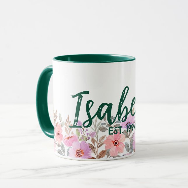 Caneca Commemorative floral mug (Frente Esquerda)