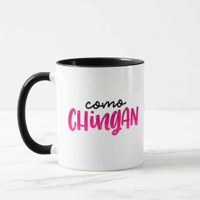 Caneca Como Chingan, letreiro à mão (Esquerda)